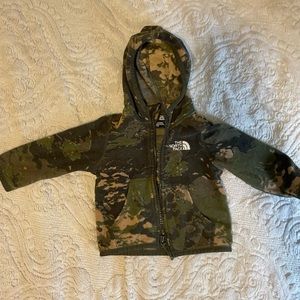The North Face army camouflage fleece hoodie
